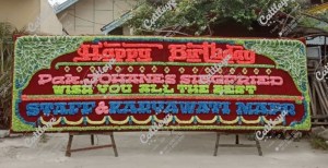 papan bunga happy birthday