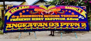 papan bunga pernikahan Medan