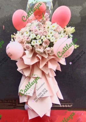 standing flower balon